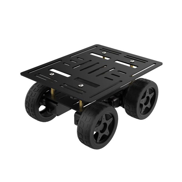 ShopsRobot 4WD Chassis Car Kit with Aluminum Alloy Frame, TT Motor Smart Robot Car Kit
