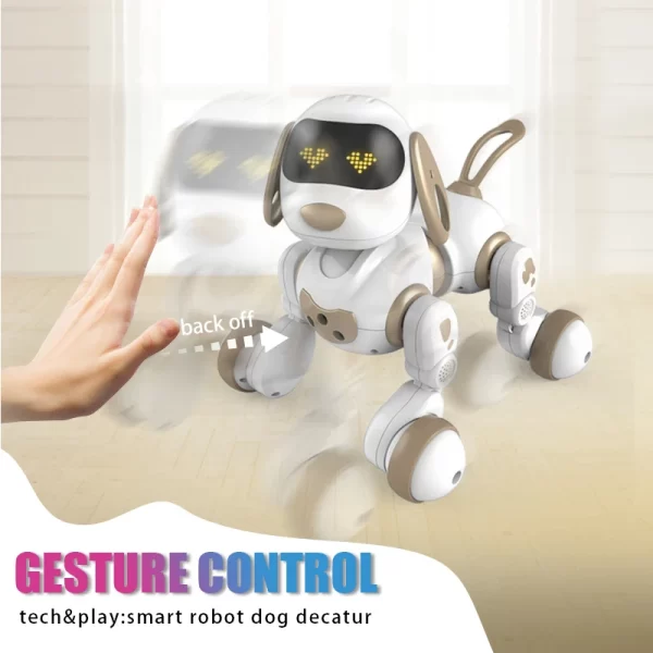 Funny Remote Control Robot Electronic Dog Stunt Dog Voice Command Touch Sensing Music Song Robot Dog Man