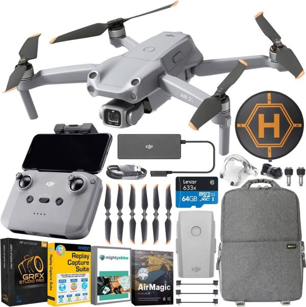 DJI Air 2S Drone Quadcopter with 5.4K Video Pro Content Creator Expedition Bundle