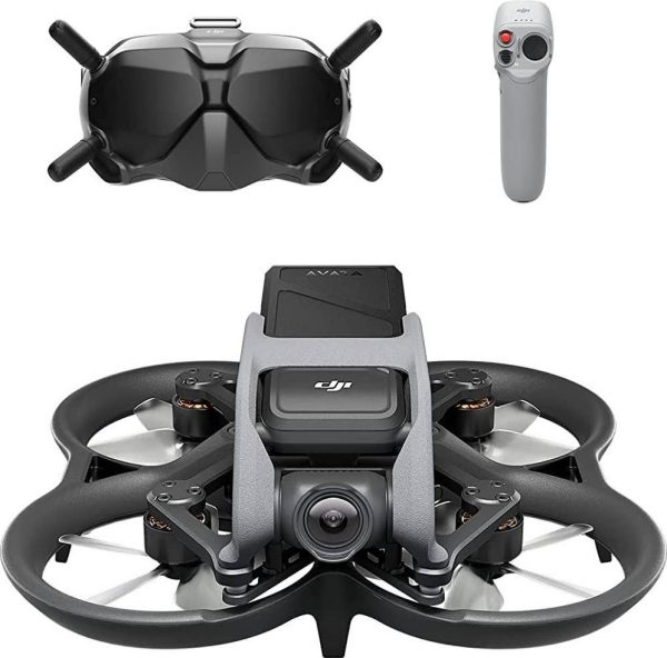 DJI Avata Fly Smart Combo FPV Goggles V2) First-Person View Drone UAV Quadcopter with 4K Stabilized Video, Super-Wide 155??? FOV, Built-in Propeller Guard, HD Low-Latency Transmission