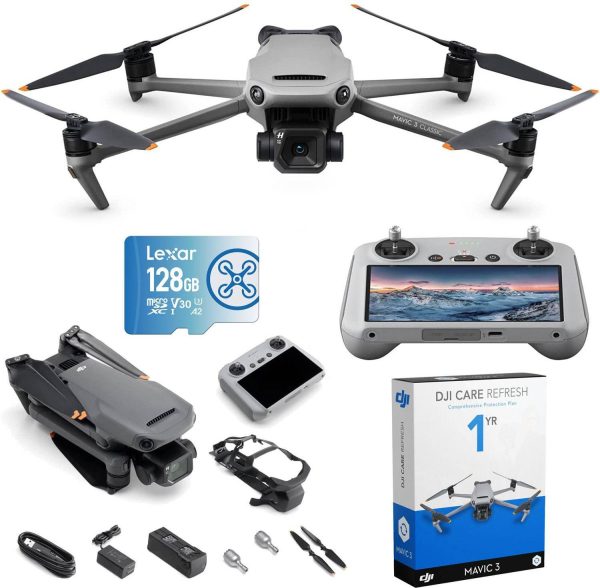 DJI Mavic 3 Classic Drone with RC Controller Bundle with 1-Year Care Refresh