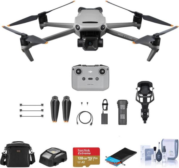 DJI Mavic 3 Classic Drone with RC-N1 Remote Controller, Essential Acc. Kit