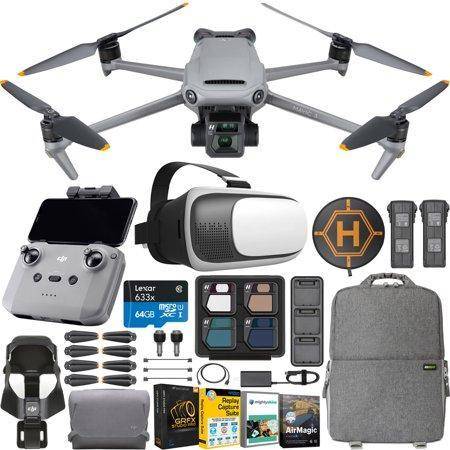 DJI Mavic 3 Drone Quadcopter Fly More Combo FPV Goggles Content Creator Bundle
