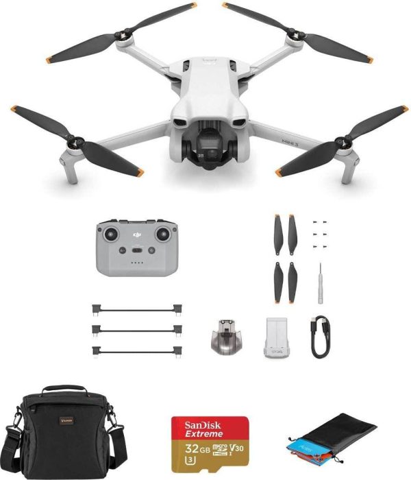 DJI Mini 3 Drone with RC-N1 Remote Controller, Accessories Kit