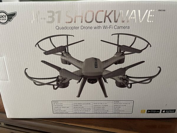 Sky Rider X-31 Shockwave Quadcopter Drone with Wi-Fi Camera