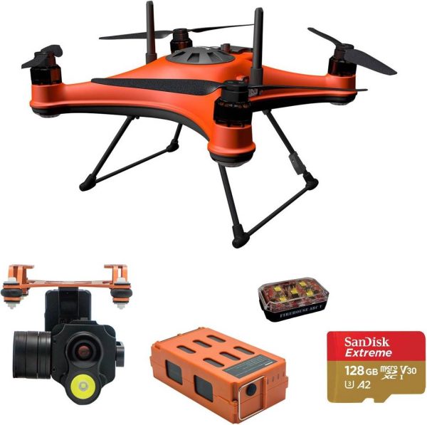 Swellpro SplashDrone 4 Waterproof Drone with Night-Vision 1080p, Complete Kit