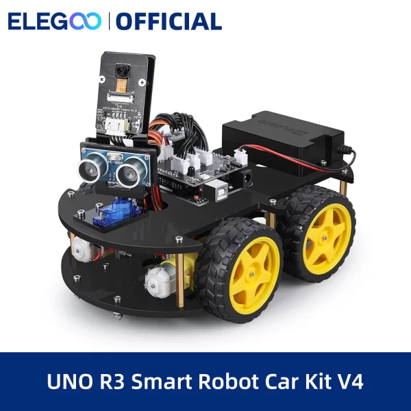 ELEGOO UNO R3 Project Smart Robot Car Kit V4, Smart Educational Toy Car Robot Kit for Arduino