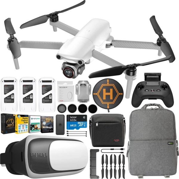 Autel Robotics EVO Lite Drone (White) with 20MP & 6K Video Premium Elite Pro Bundle