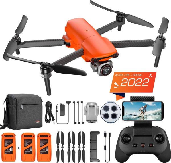 Autel Robotics EVO Lite Premium Bundle, 1'' CMOS Sensor with 6K HDR Camera, No Geo-Fencing, 3-Axis Gimbal, 3-Way Obstacle Avoidance, 40Min Flight Time, 7.4 Miles Transmission, Lite Plus Fly More Combo