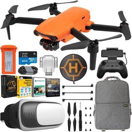 Autel Robotics EVO Nano Drone Quadcopter (Orange) with 48MP & 4K Video Standard Pro Bundle