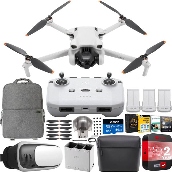 DJI Mini 3 Drone Quadcopter Fly More Combo Kit RC-N1 Remote FPV Deluxe Bundle