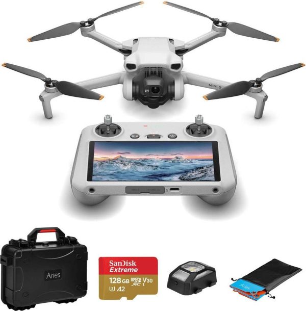 DJI Mini 3 Drone with RC-N1 Remote Controller Rugged Bundle