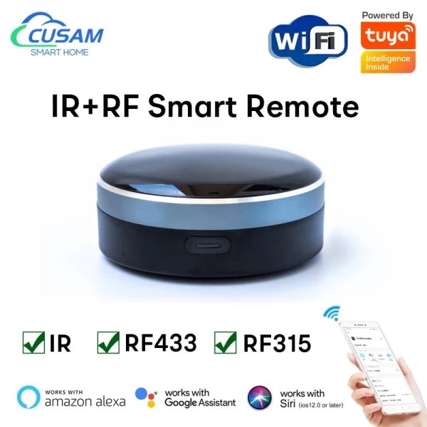 Smart remote control Universal IR WiFi Smart home life APP Infrared control Voice control