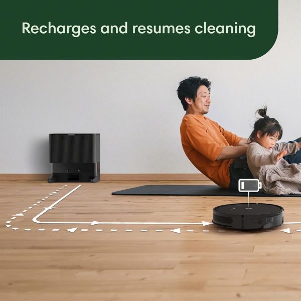 Roomba Vacuum 2 Essential Robot, 10K+ Bought in Past Month, Original Price: $245, Now: $147. With AutoEmpty Dock, 3 Suction Levels, Latest Floor Tracking Sensors, and Compact Design (Black) - Image 6