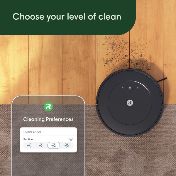 Roomba Vacuum 2 Essential Robot, 10K+ Bought in Past Month, Original Price: $245, Now: $147. With AutoEmpty Dock, 3 Suction Levels, Latest Floor Tracking Sensors, and Compact Design (Black) - Image 7