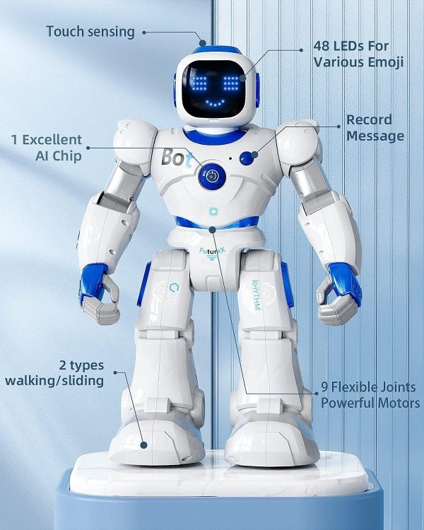 Smart Robots for Kids,  10K+ Bought in Past Month, Original Price: $129, Now: $77. Large Programmable Interactive RC Robot with Voice Control, APP Control, Present for 4 5 6 7 8 9 Years Old Kids Boys and Girls - Image 9