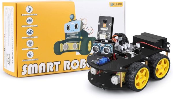 R3 Smart Robot Car Kit V4, 10K+ Bought in Past Month, Original Price: $79, Now: $57. For Arduino Robotics for Kids Ages 8-12 12-16 STEM Science Kits Coding Gifts for 8 9 10 11 12 13 14 15 16 Year Old Boys Girls Teens Cool Engineering Building Toys - Image 4