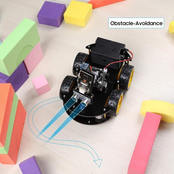 R3 Smart Robot Car Kit V4, 10K+ Bought in Past Month, Original Price: $79, Now: $57. For Arduino Robotics for Kids Ages 8-12 12-16 STEM Science Kits Coding Gifts for 8 9 10 11 12 13 14 15 16 Year Old Boys Girls Teens Cool Engineering Building Toys - Image 5