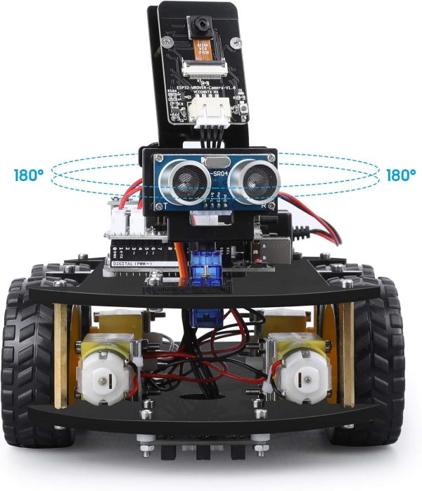 R3 Smart Robot Car Kit V4, 10K+ Bought in Past Month, Original Price: $79, Now: $57. For Arduino Robotics for Kids Ages 8-12 12-16 STEM Science Kits Coding Gifts for 8 9 10 11 12 13 14 15 16 Year Old Boys Girls Teens Cool Engineering Building Toys - Image 7