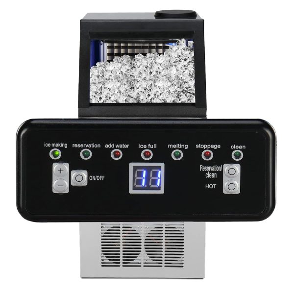 Commercial Ice Maker Machine, 400+ Bought in Past Month, Original Price: $289, Now: $177. 110LBS/24H Commercial Ice Maker Machine with 2 Water Inlets, Freestanding Ice Machine with 24lbs Storage Bin, Ice Scoop & Water Filter for Home Office Restaurant Bar - Image 4