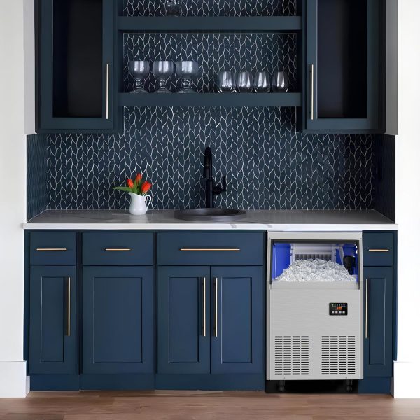 Commercial Ice Maker Machine, 350+ Bought in Past Month, Original Price: $399, Now: $237. 100LBS/24H, Under Counter Ice Maker with 34LBS Storage Capacity, Stainless Steel Ice Machine for Restaurant Home Bar, DOE - Image 4