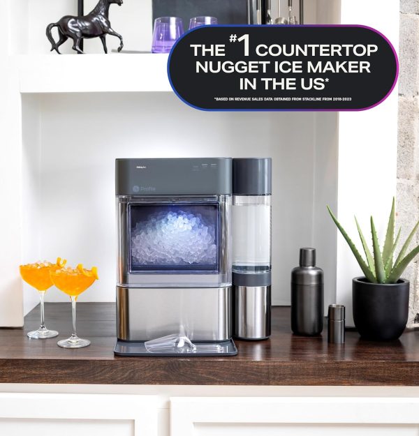 Countertop Nugget Ice Maker Machine, 4K+ Bought in Past Month, Original price: $499, Now: $277. 2.0 With 0.75 Gallon Tank, Chewable Crunchable Countertop Nugget Ice Maker, Scoop included, 38 lbs in 24 hours, Pellet Ice Machine with WiFi & Smart Connected - Image 3