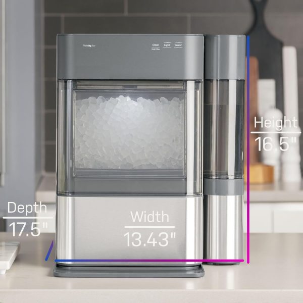 Countertop Nugget Ice Maker Machine, 4K+ Bought in Past Month, Original price: $499, Now: $277. 2.0 With 0.75 Gallon Tank, Chewable Crunchable Countertop Nugget Ice Maker, Scoop included, 38 lbs in 24 hours, Pellet Ice Machine with WiFi & Smart Connected - Image 4