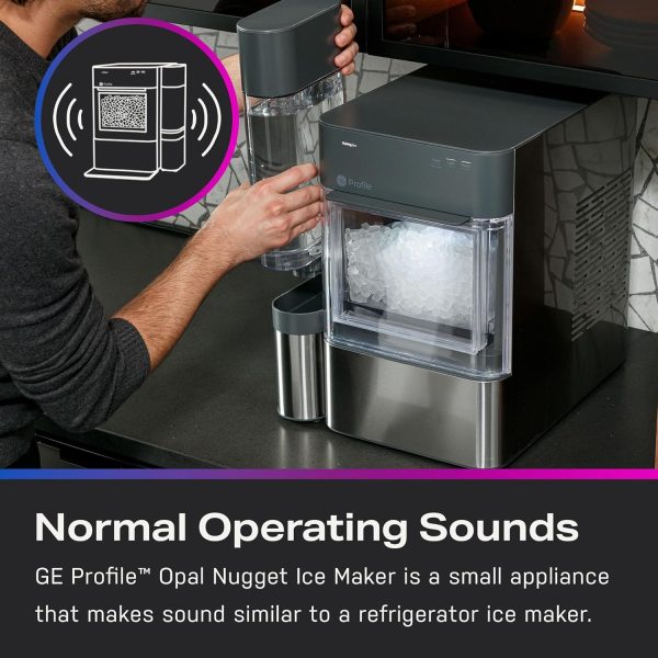 Countertop Nugget Ice Maker Machine, 4K+ Bought in Past Month, Original price: $499, Now: $277. 2.0 With 0.75 Gallon Tank, Chewable Crunchable Countertop Nugget Ice Maker, Scoop included, 38 lbs in 24 hours, Pellet Ice Machine with WiFi & Smart Connected - Image 5