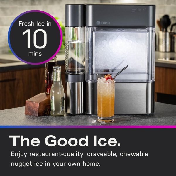 Countertop Nugget Ice Maker Machine, 4K+ Bought in Past Month, Original price: $499, Now: $277. 2.0 With 0.75 Gallon Tank, Chewable Crunchable Countertop Nugget Ice Maker, Scoop included, 38 lbs in 24 hours, Pellet Ice Machine with WiFi & Smart Connected - Image 8