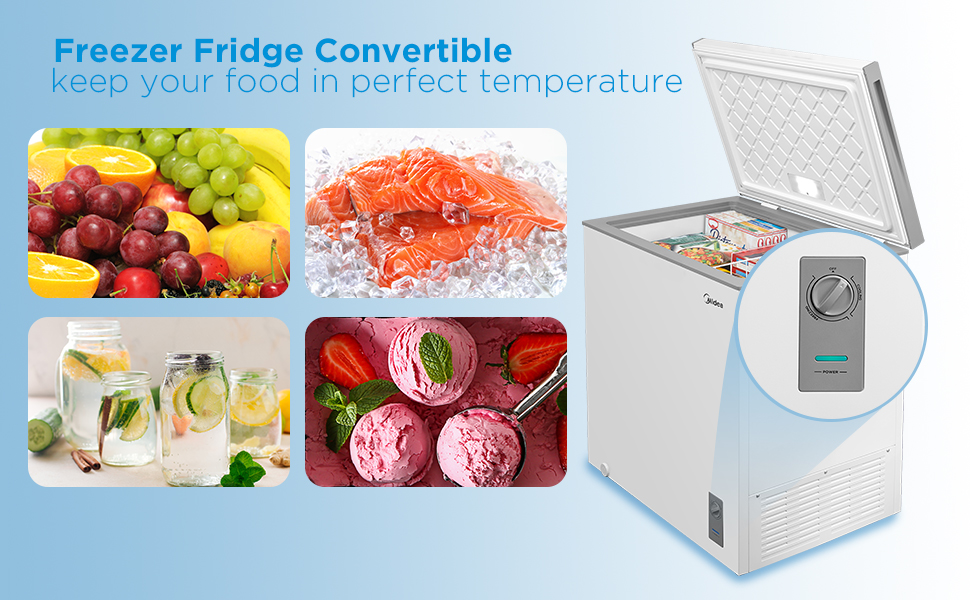 midea chest freezer