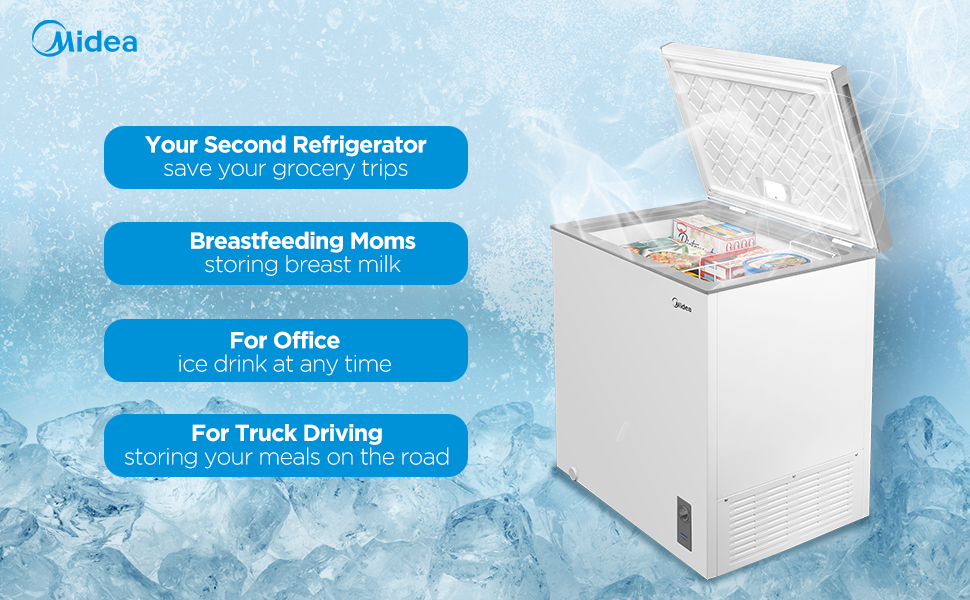 midea chest freezer