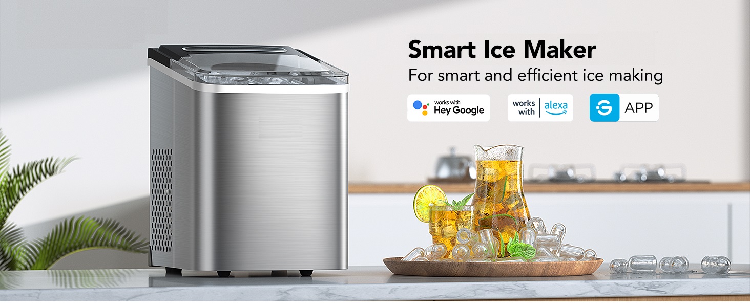 Smart Ice Maker Machine Countertop