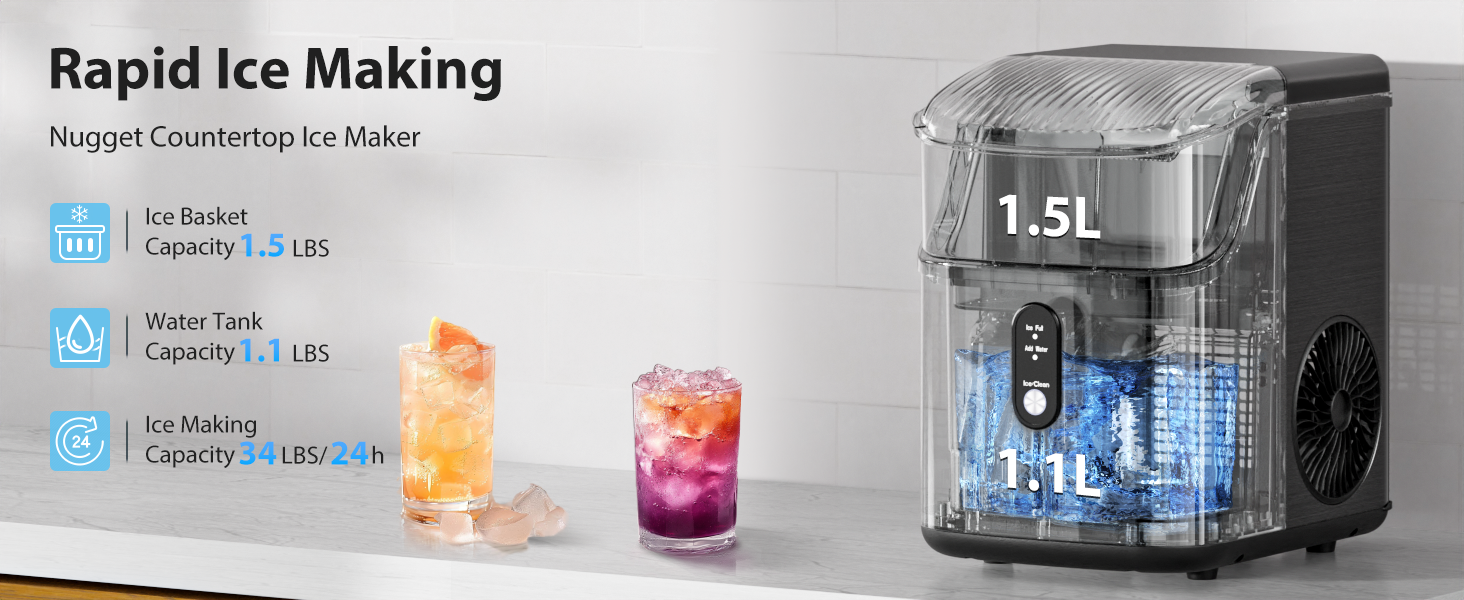 Nugget Ice Makers Countertop