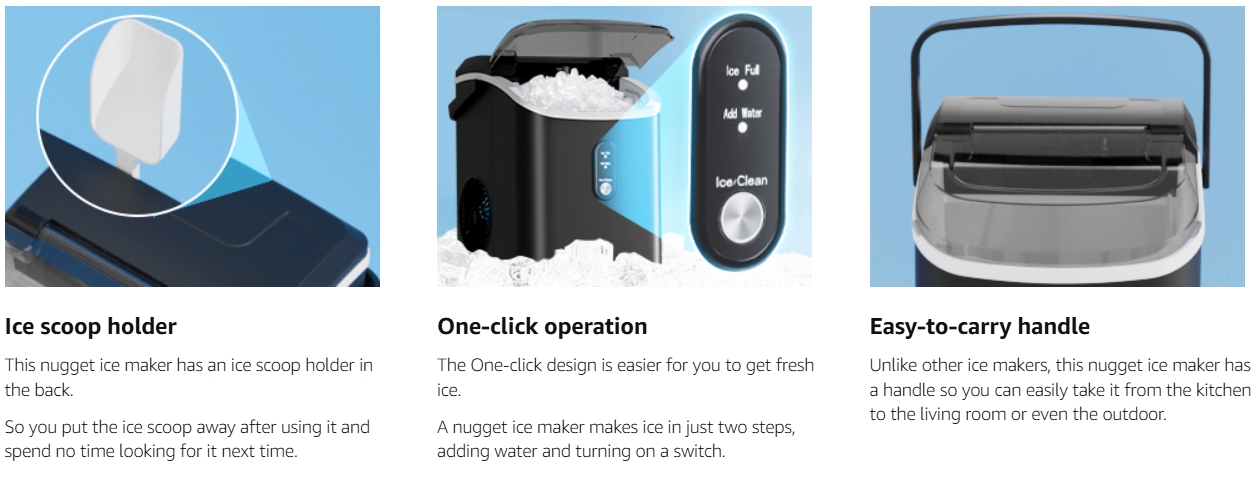 Countertop NuggetIce Maker Machine