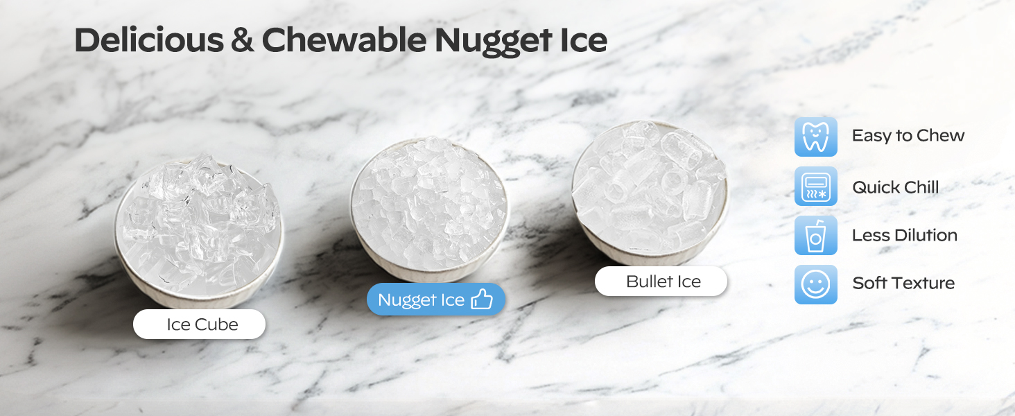 Portable Nugget Ice Cube Maker Machine