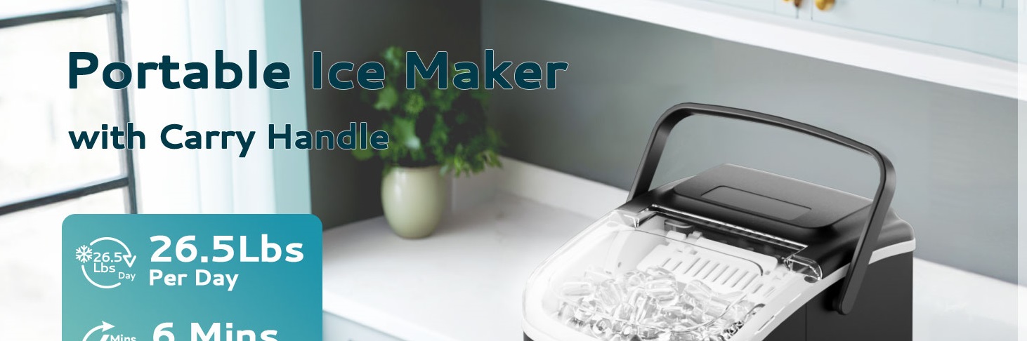 Portable Countertop Ice Maker Machine