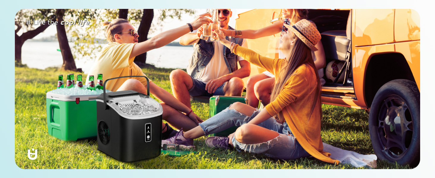 Portable Countertop Ice Maker Machine