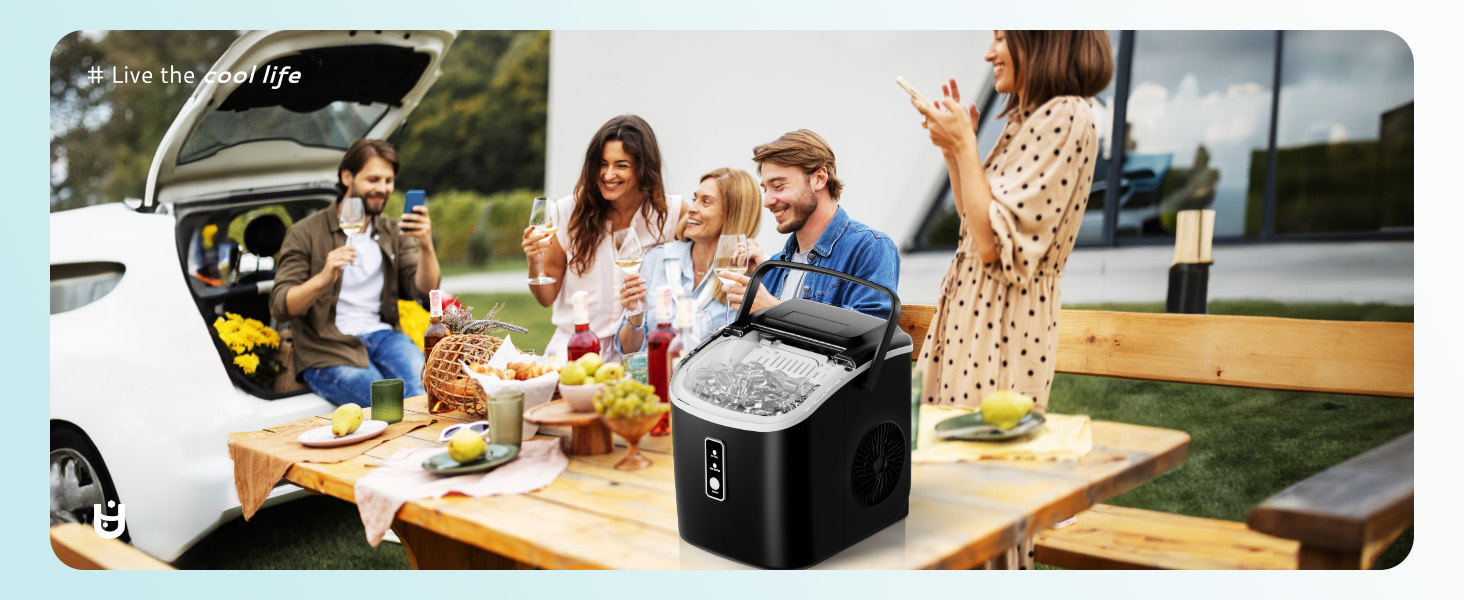 Portable Countertop Ice Maker Machine